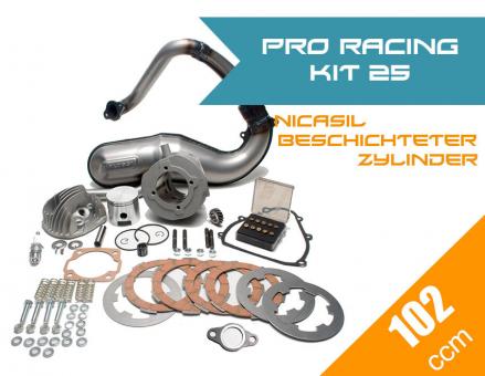Pro Racing Kit 25 (PINASCO Nicasil 102ccm + MALOSSI Auspuff + Zubehör Komplettset) 