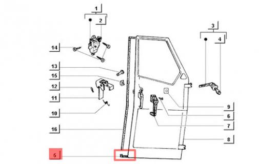 Casa Moto  Fensterdichtung selbstklebend links/rechts Ape 50