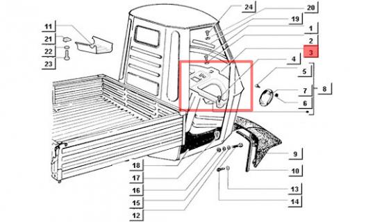 Armaturenbrett Cockpit Ape 50, Tl5T - ZAPC81 