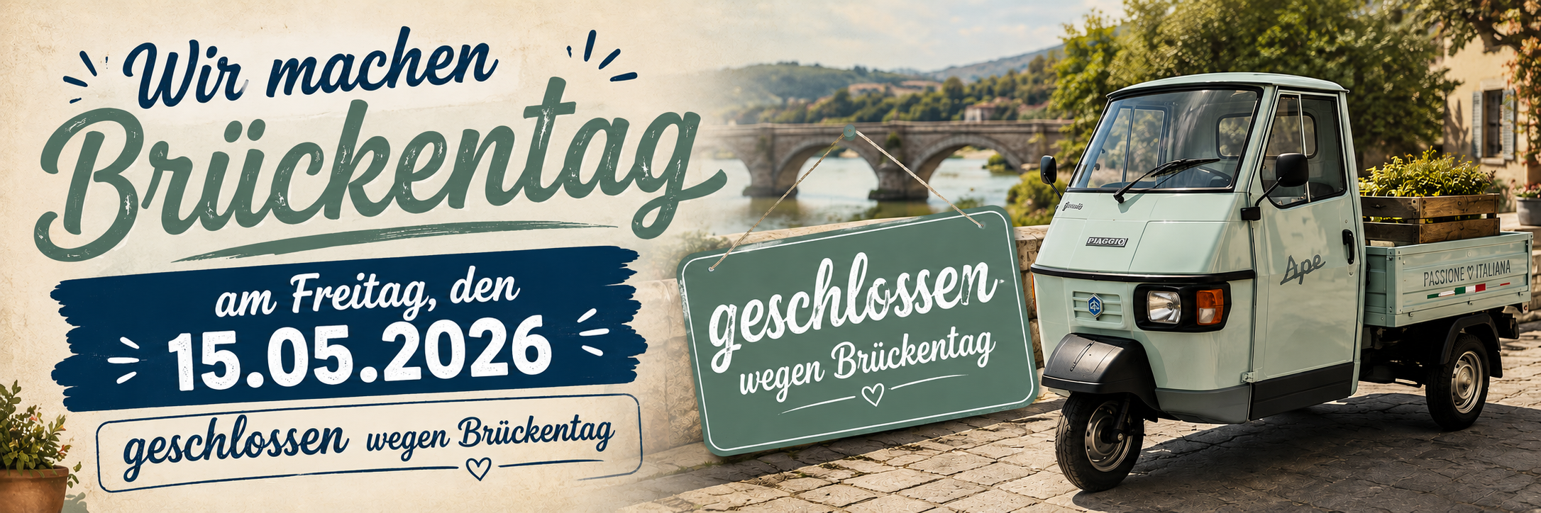 Brückentag 15.05.2026